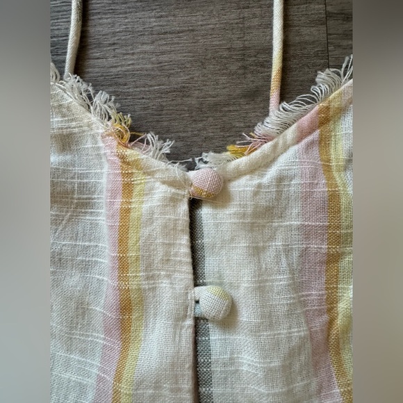 New Billabong The Salty Blonde Striped Mini Dress Size L - Picture 6 of 13